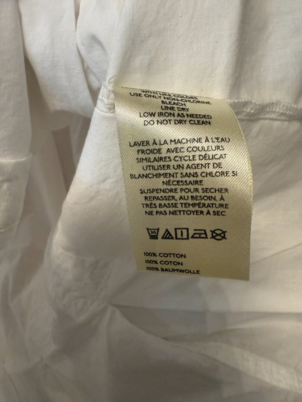 Pilcro White Short-Sleeve Pleated Peplum Button-Front Blouse - Picture 6 of 6